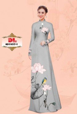 Vải áo dài hoa sen 1857 AD 1857